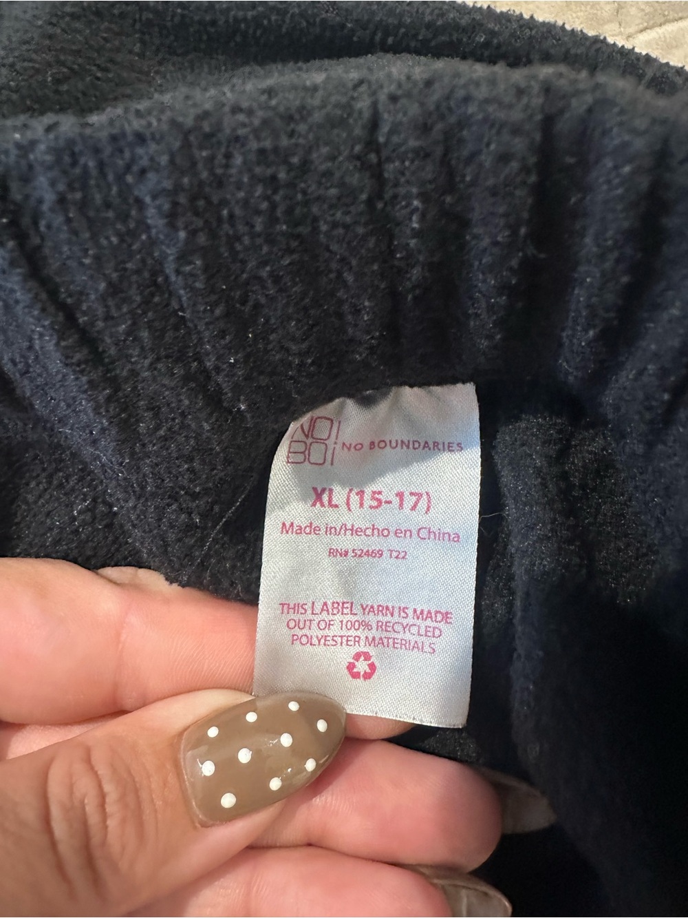 No Boundaries Women Fleece Jogger Sweatpants XL - Picture 3 of 3